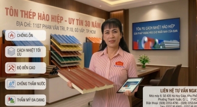 Tôn Cách âm - Cách nhiệt PU 9 sóng